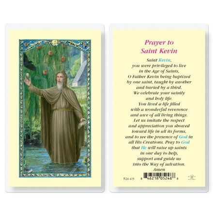 Saint Kevin Laminated Catholic Prayer Holy Card with Prayer on Back Pack of 25
Saint Kevin Laminated Catholic Prayer Holy Card with Prayer on Back Pack of 25