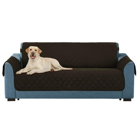 Design Imports Z01685 DII Reversible Loveseat Cover Chocolate