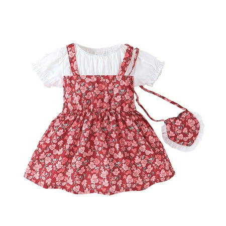 Toddler Girls Short Sleeve Cartoon Floral Prints Summer Beach Sundress Party Dresses Princess Dress Clothes For 12-18 Months
Toddler Girls Short Sleeve Cartoon Floral Prints Summer Beach Sundress Party Dresses Princess Dress Clothes For 12-18 Months