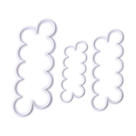 Jmntiy 3pcs all-in-one rose flower fondant cake printing press mold biscuits mold Clearance