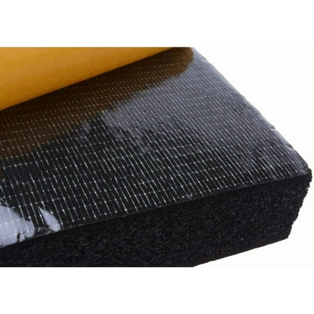 3/16 Thick Black 12 x 12 Ultra Soft Weatherproof EPDM Foam Sheets with Adhesive Back