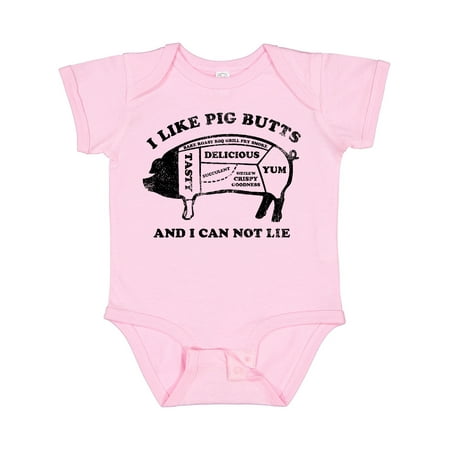 Inktastic I Like Pig Butts Gift Baby Boy or Baby Girl Bodysuit