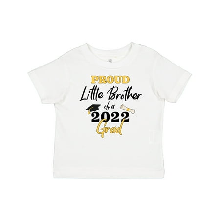 Inktastic Proud Little Brother of a 2022 Grad Gift Baby Boy T-Shirt