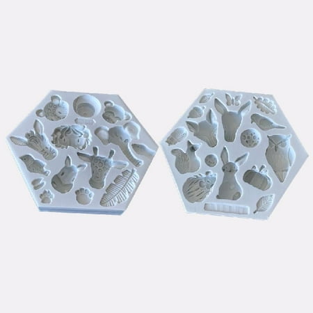 SUOAGIN Set of 2 Animal Party Fondant Silicone Mold for Sugarcraft Cake Border Decorati
SUOAGIN Set of 2 Animal Party Fondant Silicone Mold for Sugarcraft Cake Border Decorati