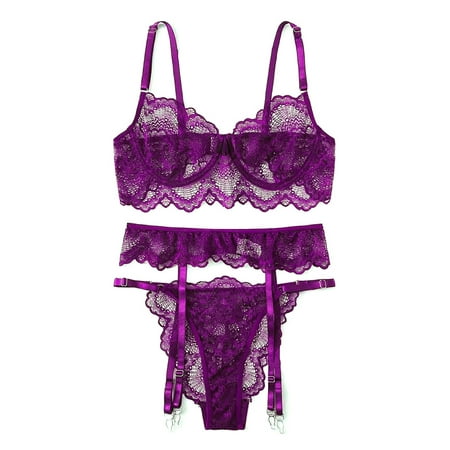 LilyLLL Womens Babydoll Lingerie Push Up Bra Garter Belt Thong Lace Underwear
LilyLLL Womens Babydoll Lingerie Push Up Bra Garter Belt Thong Lace Underwear