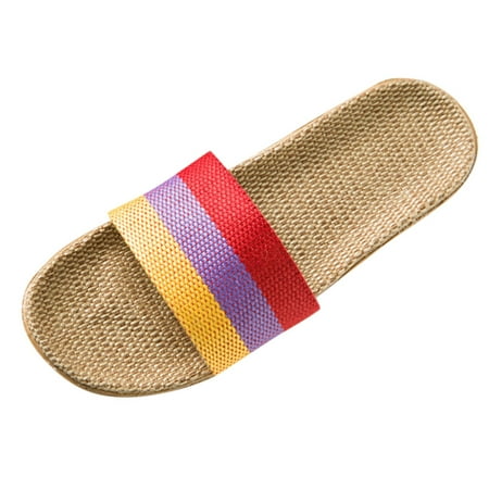 Slip On Sandals For Women Fashion Anti-slip Linen Home Indoor Open Toe Flat Beach Slippers Shoe
Slip On Sandals For Women Fashion Anti-slip Linen Home Indoor Open Toe Flat Beach Slippers Shoe