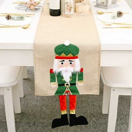 Christmas Table Runner Placemat Walnut Soldier Table Runner Mat for Christmas Halloween Thanksgiving Birthday Family Dinner
Christmas Table Runner Placemat Walnut Soldier Table Runner Mat for Christmas Halloween Thanksgiving Birthday Family Dinner