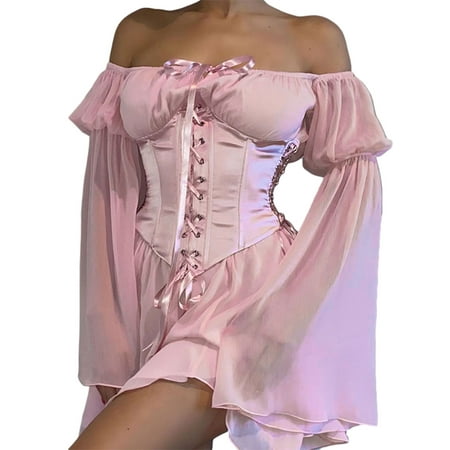 Women Lace Up Boned Overbust Corset Bustier Lingerie Bodyshaper Top Waist Training Cincher
Women Lace Up Boned Overbust Corset Bustier Lingerie Bodyshaper Top Waist Training Cincher