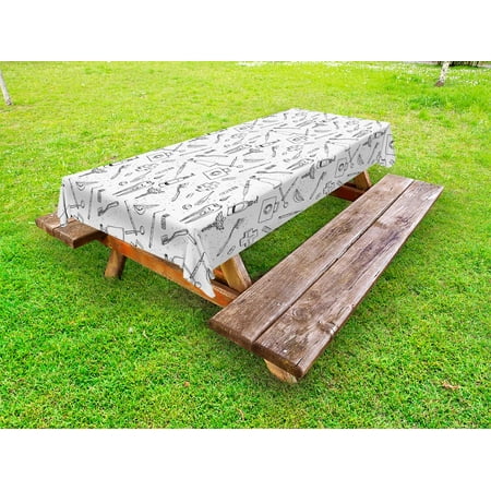 Doodle Outdoor Tablecloth Hand Drawn Style Medical Pattern with Dental Hygiene Theme Teeth Care Cleaning Decorative Washable Fabric Picnic Table Cloth 58 X 84 Inches Black and White by Ambesonne
Doodle Outdoor Tablecloth Hand Drawn Style Medical Pattern with Dental Hygiene Theme Teeth Care Cleaning Decorative Washable Fabric Picnic Table Cloth 58 X 84 Inches Black and White by Ambesonne