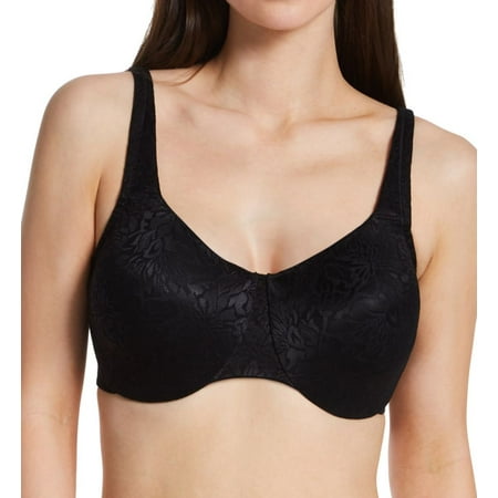 Women s Lunaire 13511 Jacquard Minimizer Bra (Black 34C)