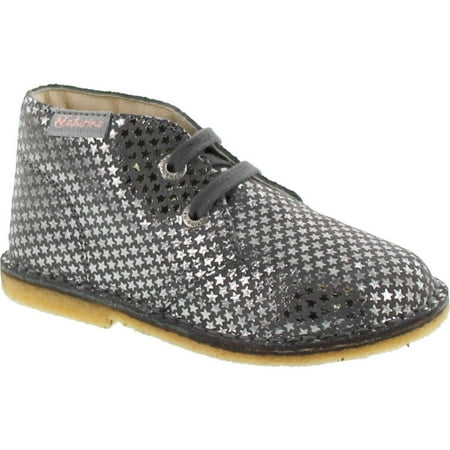Naturino Girls 4528 Lace Up Fashion Chukka Boots Gray(Star Print) 22