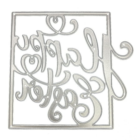 Sardfxul Happy Easter Frame Metal Cutting Dies Stencil Scrapbooking DIY Album Stamp Paper Card Embossing Decoration Craft
Sardfxul Happy Easter Frame Metal Cutting Dies Stencil Scrapbooking DIY Album Stamp Paper Card Embossing Decoration Craft
