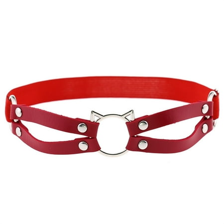 Lanhui Jewelry Soft Girl Sexy Cat Garter Belt Leg Loop Leather Leg Garter Clip