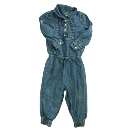 Pre-owned Ralph Lauren Girls Blue Long Sleeve Outfit size: 18 Months