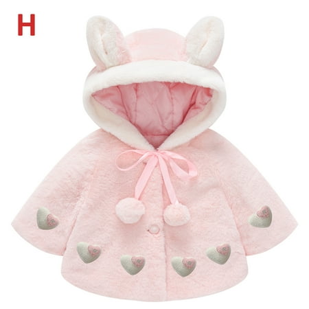 Juebong Baby Kids Essentials Toddler Girls Solid Color Plush Cute Rabbit Ears Winter Hoodie Thick Coat Cloak
Juebong Baby Kids Essentials Toddler Girls Solid Color Plush Cute Rabbit Ears Winter Hoodie Thick Coat Cloak