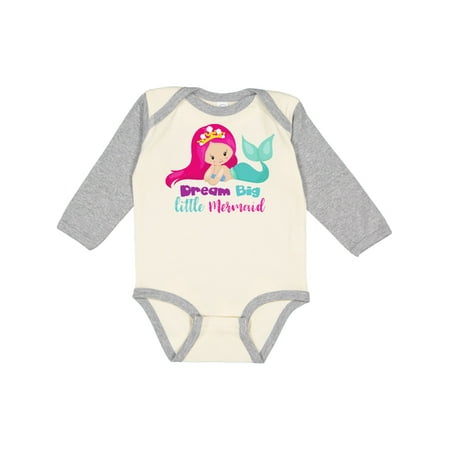 Inktastic Dream Big Little Mermaid Mermaid With Pink Hair Gift Baby Girl Long Sleeve Bodysuit
Inktastic Dream Big Little Mermaid Mermaid With Pink Hair Gift Baby Girl Long Sleeve Bodysuit