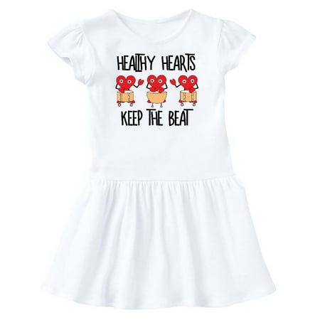 Inktastic Healthy Hearts Gift Toddler Girl Dress