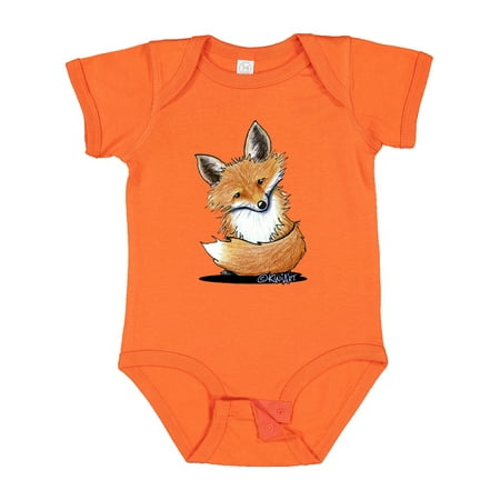 Inktastic KiniArt Fox Gift Baby Boy or Baby Girl Bodysuit