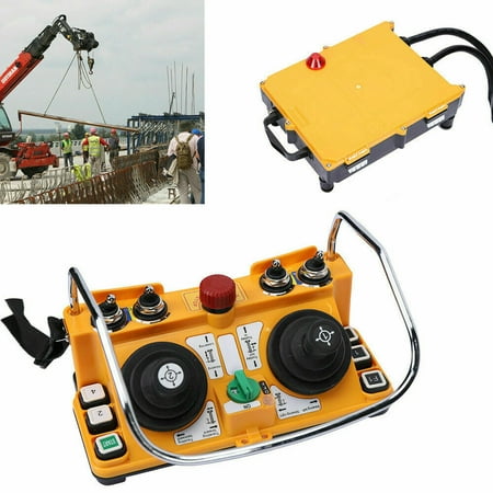 Wireless Industrial Joystick Crane Transmitter Receiver Remote Control 100m