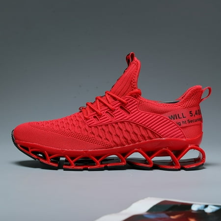 Men s Trendy Woven Knit Breathable Blade Type Running Shoes With Good Shock Absorption Comfy Non Slip Durable Sneakers For Men s Outdoor Activities
Men s Trendy Woven Knit Breathable Blade Type Running Shoes With Good Shock Absorption Comfy Non Slip Durable Sneakers For Men s Outdoor Activities