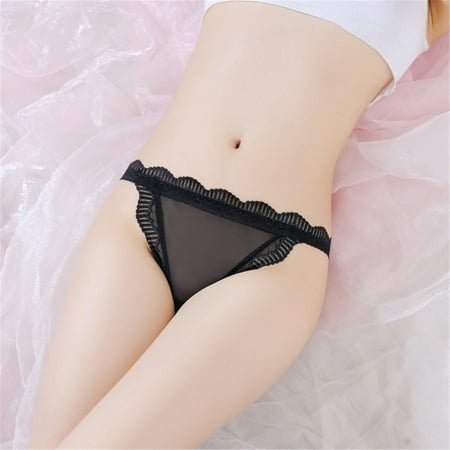 

QWANG Women Sexy Tulle Lace Low Waist Sensuality Panties Underwear