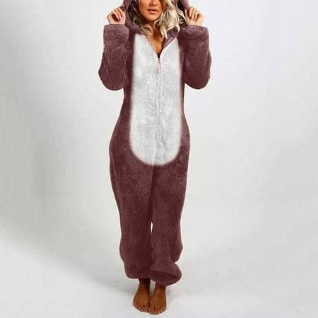 Hunpta Women Long Sleeve Hooded Jumpsuit Pajamas Casual Winter Warm Rompe Sleepwear
Hunpta Women Long Sleeve Hooded Jumpsuit Pajamas Casual Winter Warm Rompe Sleepwear