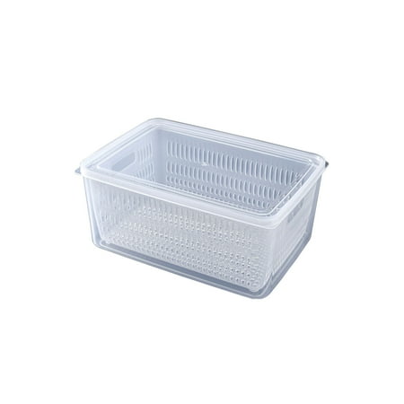 Fresh Food Storage Containers Fridge Storage Container with Lid and Strainer Double-layer Vegetable Containers Fresh Produce Saver with Handles for Storing Fruits Veggie Salad
Fresh Food Storage Containers Fridge Storage Container with Lid and Strainer Double-layer Vegetable Containers Fresh Produce Saver with Handles for Storing Fruits Veggie Salad