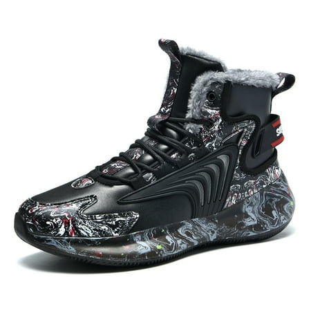 Men s Sneaker Winter High Top Cotton Anti-Skid Sports Casual Shoes Fashion Walking Shoes