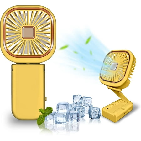 Handheld Mini Fan 3 IN 1 Small Portable Fan USB Rechargeable Folding Personal Fans with Strong Airflow 2 Speeds Lanyard Multi-Functional 4 Colorful Foldable Hanging Desk fan(Yellow)
Handheld Mini Fan 3 IN 1 Small Portable Fan USB Rechargeable Folding Personal Fans with Strong Airflow 2 Speeds Lanyard Multi-Functional 4 Colorful Foldable Hanging Desk fan(Yellow)