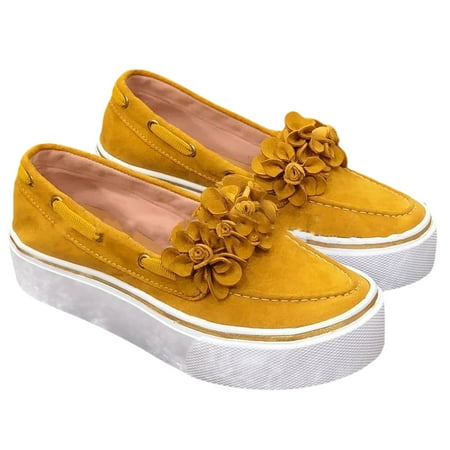 huanledash Women Casual Flower Anti-skid Round Toe Low Top Platform Loafers Walking Shoes
huanledash Women Casual Flower Anti-skid Round Toe Low Top Platform Loafers Walking Shoes