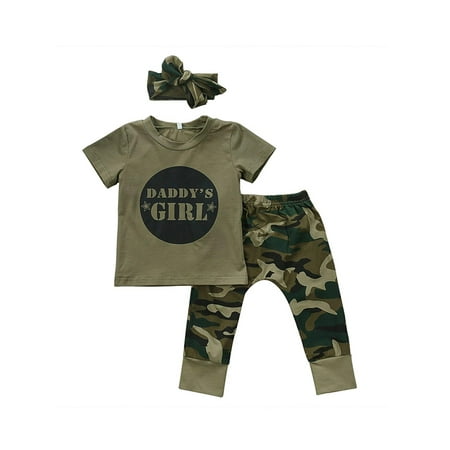 ZIYIXIN Infant Baby Boys Girls Clothes Daddy s Boy Girl Camo T-shirt Tops Pants Headband Outfits
ZIYIXIN Infant Baby Boys Girls Clothes Daddy s Boy Girl Camo T-shirt Tops Pants Headband Outfits