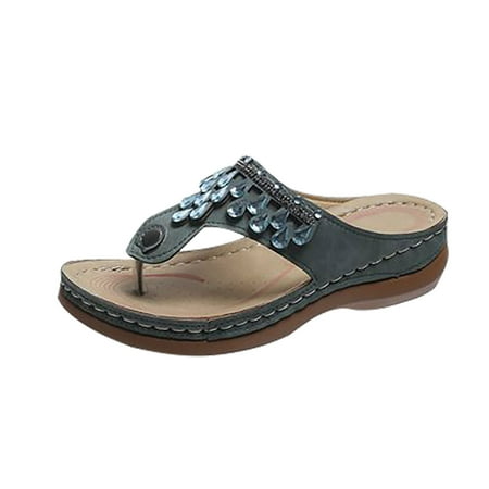 Jsezml Espadrille Wedge Sandals for Women Soft Thick Sole Outdoor Casual Floral Roman Sandals Sandals with arch support
Jsezml Espadrille Wedge Sandals for Women Soft Thick Sole Outdoor Casual Floral Roman Sandals Sandals with arch support