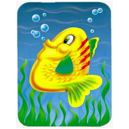 Yellow Fish Glass Cutting Board Large
