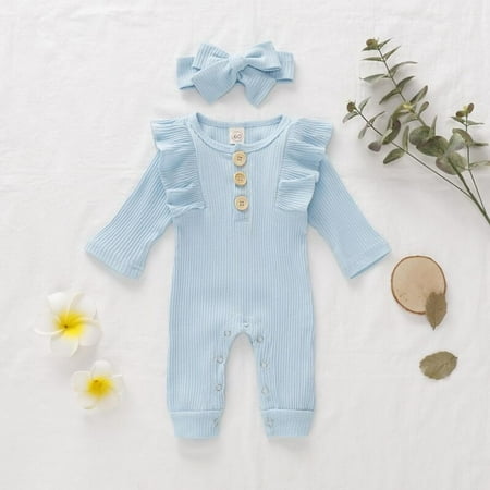 Newway 2Pcs /Set Spring Autumn Cute Cotton Baby Girls Rompers Clothes Newborn Jumpsuit Playsuit Infant Toddler Romper+Headband
Newway 2Pcs /Set Spring Autumn Cute Cotton Baby Girls Rompers Clothes Newborn Jumpsuit Playsuit Infant Toddler Romper+Headband