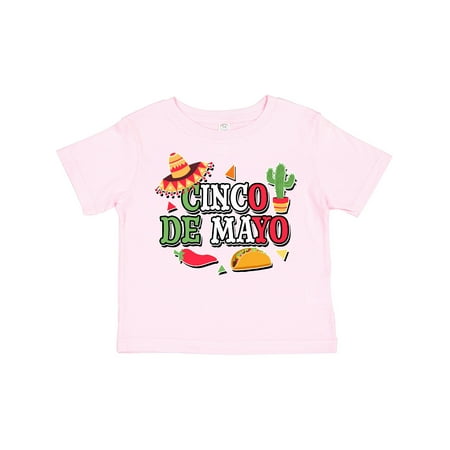 Inktastic Cinco De Mayo with Sombrero Red Chili Pepper Taco and Cactus Gift Toddler Boy or Toddler Girl T-Shirt
Inktastic Cinco De Mayo with Sombrero Red Chili Pepper Taco and Cactus Gift Toddler Boy or Toddler Girl T-Shirt