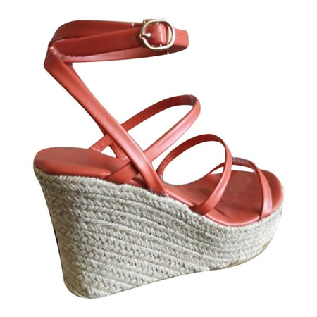 Jsezml Summer Sandals for Women Espadrille Platform Wedges Sandals Strappy Open Toe Heeled Sandals Beach Dress Shoes
Jsezml Summer Sandals for Women Espadrille Platform Wedges Sandals Strappy Open Toe Heeled Sandals Beach Dress Shoes