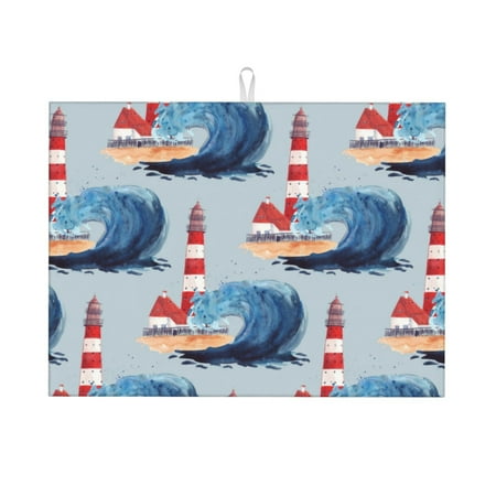 Sigee Beacon In The Huge Waves Of The Surf for Dish Drying Mat for Kitchen Counter Premium Kitchen Drying Mat 18 x 24 Dish Drying Pad
Sigee Beacon In The Huge Waves Of The Surf for Dish Drying Mat for Kitchen Counter Premium Kitchen Drying Mat 18 x 24 Dish Drying Pad