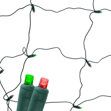 Sunnydaze Electric Plug-In 70ct LED Indoor/Outdoor Net String Lights 5mm Wide Angle Red and Green - 6 x 4 Green Wire
Sunnydaze Electric Plug-In 70ct LED Indoor/Outdoor Net String Lights 5mm Wide Angle Red and Green - 6 x 4 Green Wire