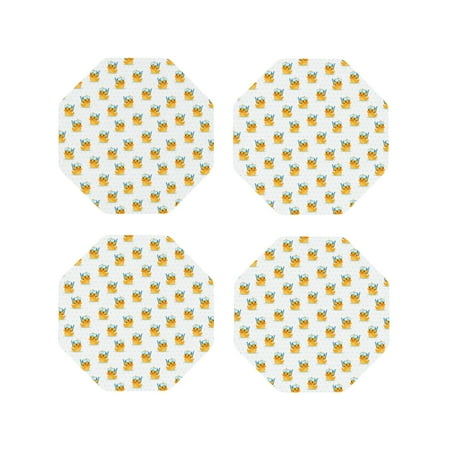 Honeii Cute Duck Diver Print Leather Coaster Set of 4 Ideal for Safeguarding Your Furniture from Drinks Spills and Effortless Cleanup-Octagon
Honeii Cute Duck Diver Print Leather Coaster Set of 4 Ideal for Safeguarding Your Furniture from Drinks Spills and Effortless Cleanup-Octagon