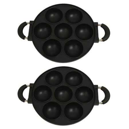 2X 7 Hole Cooking Cake Pan Cast Iron Omelette Pan Non-Stick Cooking Pot Breakfast Egg Cooker Cake Mold Kitchen Cookware
2X 7 Hole Cooking Cake Pan Cast Iron Omelette Pan Non-Stick Cooking Pot Breakfast Egg Cooker Cake Mold Kitchen Cookware