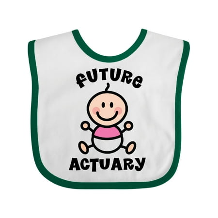 Inktastic Future Actuary Baby Girl Gift Baby Girl Bib