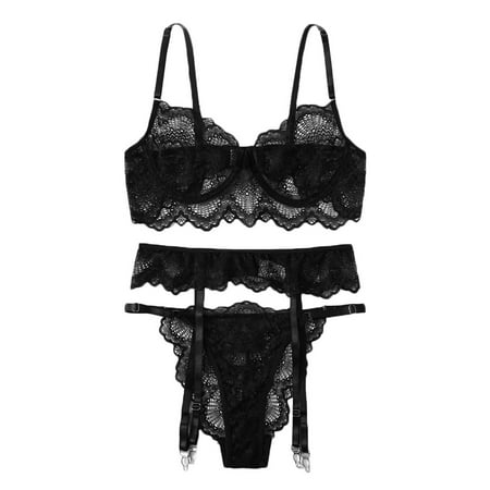 DNDKILG Sexy Teddy Bra and Panty Sets for Women Plus Size Babydoll Lingerie Set Lace Lingerie with Garter Black 2XL
DNDKILG Sexy Teddy Bra and Panty Sets for Women Plus Size Babydoll Lingerie Set Lace Lingerie with Garter Black 2XL