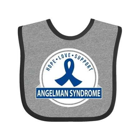 Inktastic Angelman Syndrome Ribbon Awareness Gift Baby Boy or Baby Girl Bib