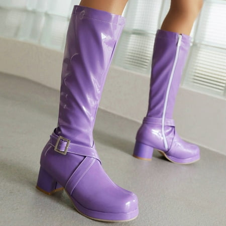 eczipvz Womens Shoes Boots for Women Women Mid Calf Boots Autumn And Winter Fashionable Solid Color Buckle Side Zipper Comfortable Rain Boots Women Wide Calf Purple-8.5
eczipvz Womens Shoes Boots for Women Women Mid Calf Boots Autumn And Winter Fashionable Solid Color Buckle Side Zipper Comfortable Rain Boots Women Wide Calf Purple-8.5