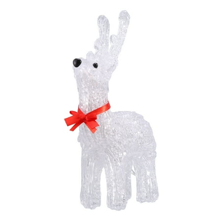 Aunavey Christmas Deer Ornaments with Glowing Warm White Lights
