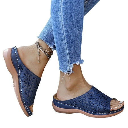 gakvov Slides For Women Dressy Summer Wedge Heel Slippers Embroidered Sandals Footwear Casual Thick Bottom Carved Women S Shoes Roman Slippers Slides
gakvov Slides For Women Dressy Summer Wedge Heel Slippers Embroidered Sandals Footwear Casual Thick Bottom Carved Women S Shoes Roman Slippers Slides