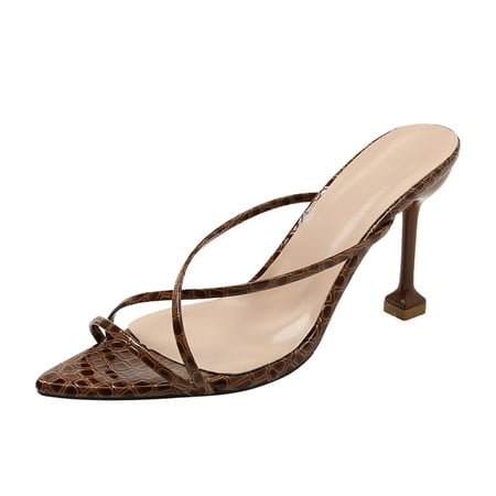 〖Yilirongyumm〗 Brown 38 Sandals Women Spring And Summer Fashion Women Sandals Pointed Toe Animal Pattern Cross Belt High Heel Large Size
〖Yilirongyumm〗 Brown 38 Sandals Women Spring And Summer Fashion Women Sandals Pointed Toe Animal Pattern Cross Belt High Heel Large Size