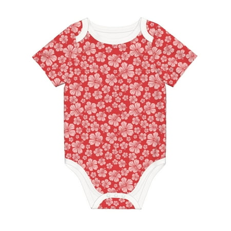 Coaee Red Hibiscus Flower for Soft Cotton Baby Short-Sleeve Bodysuit Baby Girls Boys Bodysuit Romper
Coaee Red Hibiscus Flower for Soft Cotton Baby Short-Sleeve Bodysuit Baby Girls Boys Bodysuit Romper