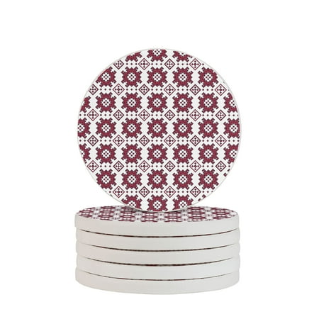 Circular Drink Coasters Set Ethnic Pattern Beautiful Home Decor Diatomite Heat-Resistant Diatomite Protect Table Countertop
Circular Drink Coasters Set Ethnic Pattern Beautiful Home Decor Diatomite Heat-Resistant Diatomite Protect Table Countertop