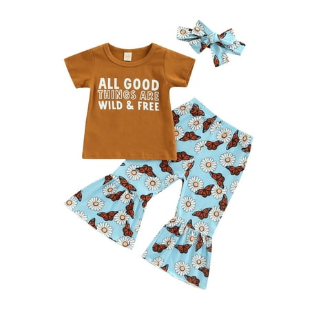 Sunisery 3Pcs Kids Toddler Girls Clothes Outfits Round Neck Short Sleeve Letter Printed T-Shirt + Pants + Headband Khaki 4-5 Years
Sunisery 3Pcs Kids Toddler Girls Clothes Outfits Round Neck Short Sleeve Letter Printed T-Shirt + Pants + Headband Khaki 4-5 Years